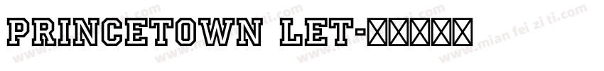 princetown let字体转换